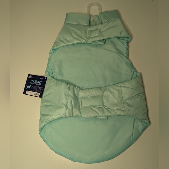NWT Pawsitively Fun Large Light Blue Pet Jacket "Warm & Cozy Sherpa" - Picture 2 of 7